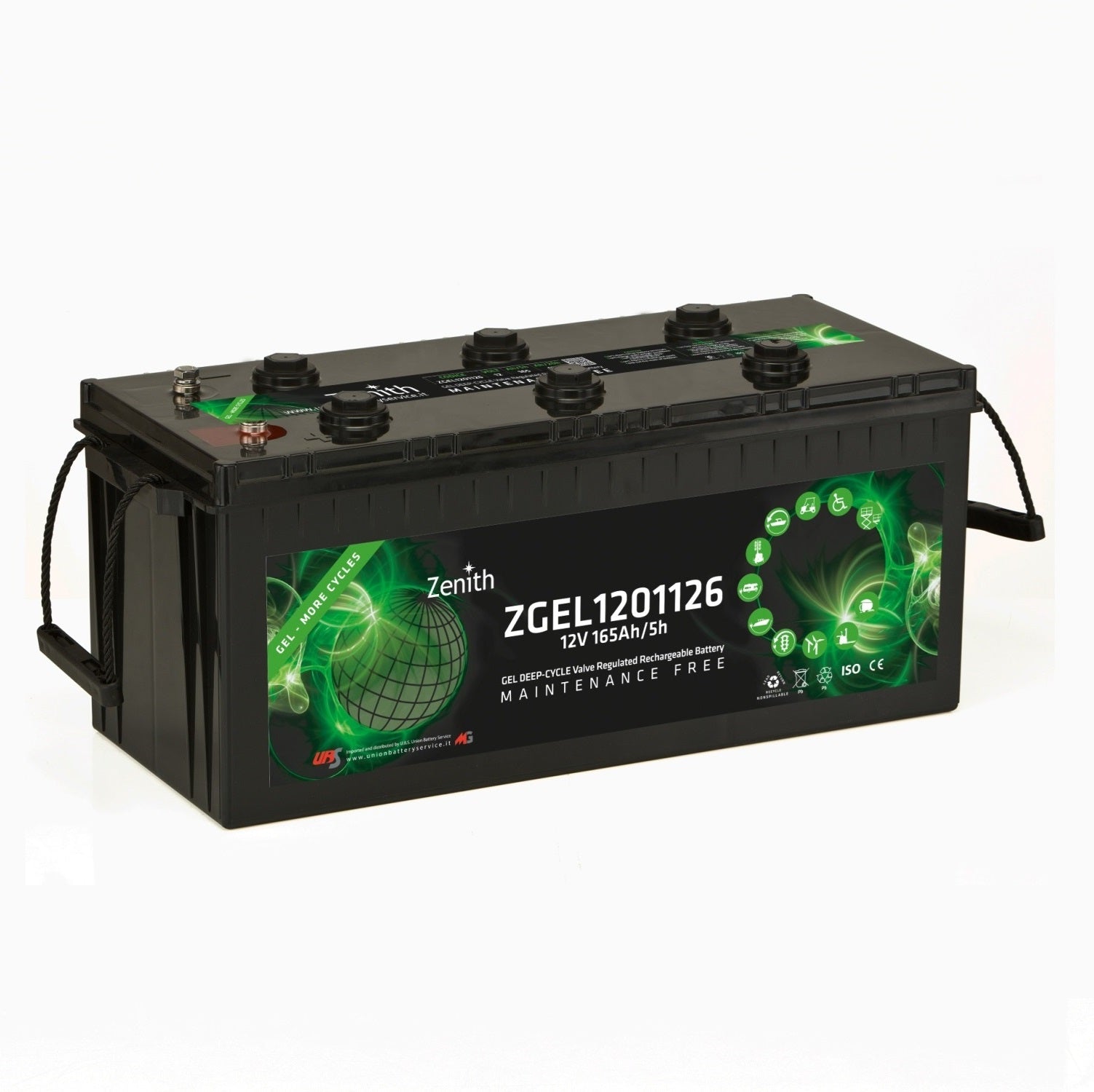Batteria auto Zenith Deep Cicle ZGEL1201126 GEL 12V 165Ah